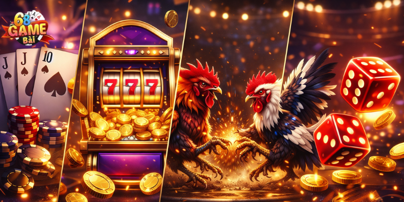 Nhiều trò chơi cực hot tại Gamebai68